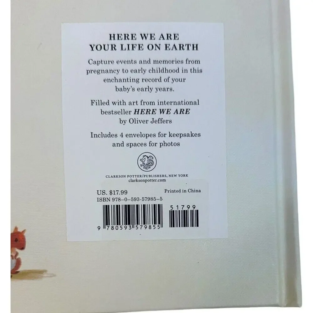 Your Life on Earth Record Book for Babies Children Your Life on Earth Hardcover
